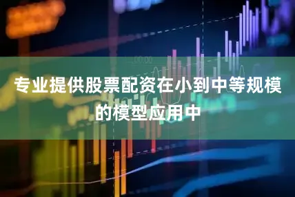 专业提供股票配资在小到中等规模的模型应用中